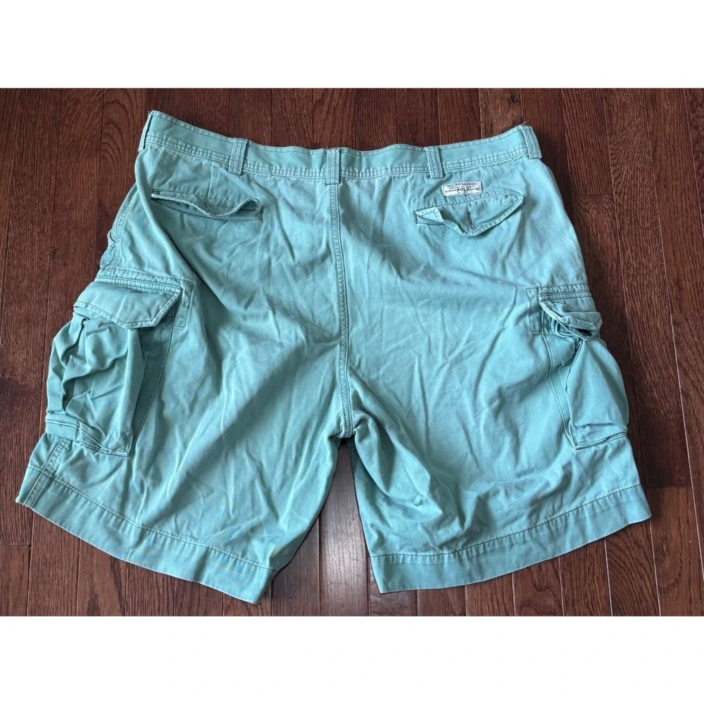Polo Ralph Lauren Mens 42 Green Cotton Cargo Shorts Classic Fit Seafoam Utility